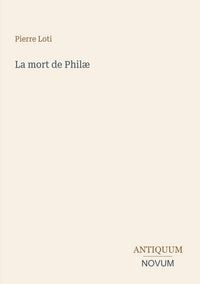 Produktbild: La mort de Phil&aelig;