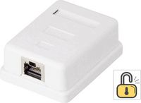 Produktbild: Renkforce 1 Port Netzwerkdose Aufputz CAT 6 KSV-ND10 Wei&szlig; RF-4473849