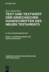 Produktbild: Untersuchungen und Erg&auml;nzungsliste