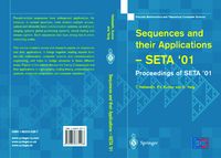 Produktbild: Sequences and their Applications