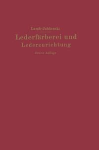 Produktbild: Lederf&auml;rberei und Lederzurichtung