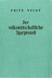 Produktbild: Der volkswirtschaftliche Sparproze&szlig;