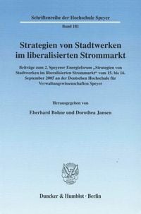Produktbild: Strategien von Stadtwerken im liberalisierten Strommarkt.