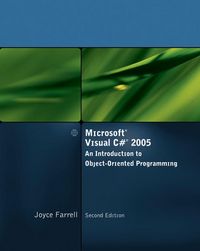 Produktbild: Farrell, J: Microsoft Visual C# 2005, An Introduction to Ob