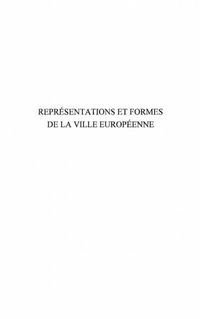 Produktbild: Representations et formes de la ville europeenne