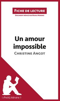 Produktbild: Un amour impossible de Christine Angot (Fiche de lecture)