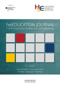 Produktbild: HeiEDUCATION JOURNAL / Social media in education and foreign language teaching