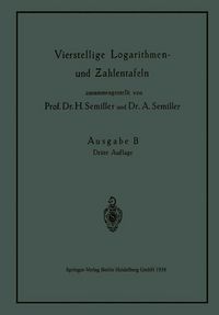 Produktbild: Vierstellige Logarithmen- und Zahlentafeln