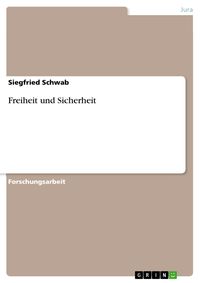 Produktbild: Freiheit und Sicherheit