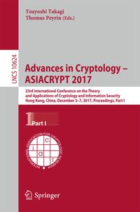 Produktbild: Advances in Cryptology &ndash; ASIACRYPT 2017