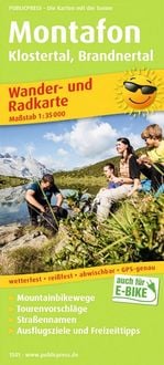 Produktbild: Montafon, Klostertal, Brandnertal Wander/Radkarte