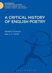 Produktbild: A Critical History of English Poetry