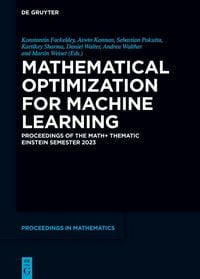 Produktbild: Mathematical Optimization for Machine Learning