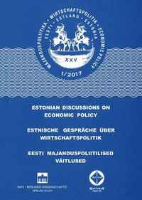 Produktbild: Estnische Gespr&auml;che &uuml;ber Wirtschaftspolitik 1/2017