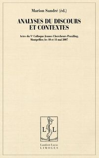 Produktbild: Analyses du Discours et Contextes