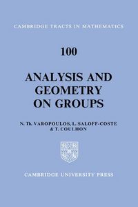 Produktbild: Analysis and Geometry on Groups