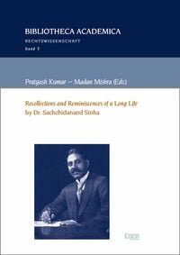 Produktbild: "Recollections and Reminiscences of a Long Life" by Dr. Sachchidanand Sinha