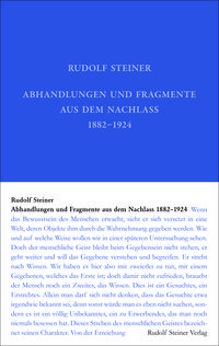 Produktbild: Abhandlungen und Fragmente aus dem Nachlass 1897&ndash;1925