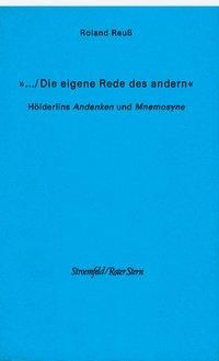 Produktbild: ... Die eigene Rede des andern