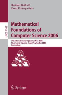 Produktbild: Mathematical Foundations of Computer Science 2006