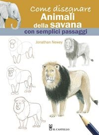 Produktbild: Come disegnare animali della savana con semplici passaggi