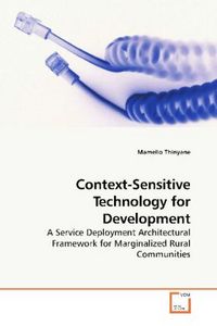 Produktbild: Thinyane, M: Context-Sensitive Technology for Development