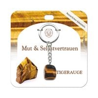 Produktbild: Tigerauge Trommelstein Schl&uuml;sselanh&auml;nger