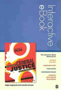 Produktbild: Peak, K: Introduction to Criminal Justice Interactive eBook