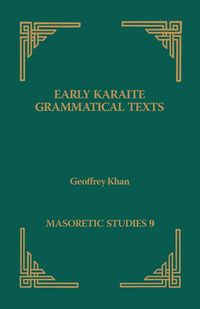 Produktbild: Early Karaite Grammatical Texts