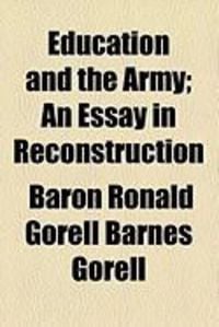 Produktbild: Education and the Army; An Essay in Reconstruction