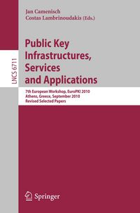 Produktbild: Public Key Infrastructures, Services and Applications