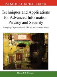 Produktbild: Techniques and Applications for Advanced Information Privacy and Security