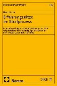 Produktbild: Erfahrungss&auml;tze im Strafprozess