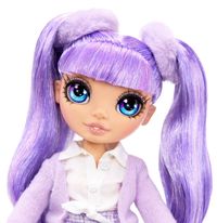 MGA 580027EUC - Rainbow High Junior High Fashion Doll, Violet Willow, Purple, Modepuppe mit Zubehör, 23 cm