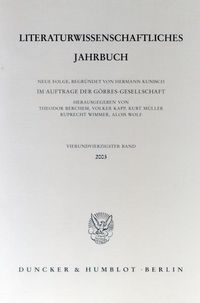 Produktbild: Literaturwissenschaftliches Jahrbuch.