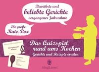 Produktbild: Das gro&szlig;e Quiz-Spiel rund ums Kochen f&uuml;r Senioren. Das Spiel rund um bekannte Gerichte fr&uuml;herer Tage f&uuml;r Senioren. Auch mit Demenz. Spiele Box mit 100 Karten.