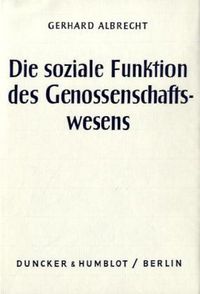 Produktbild: Die soziale Funktion des Genossenschaftswesens.