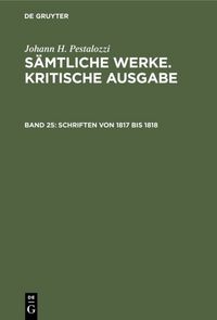 Produktbild: Schriften von 1817 bis 1818