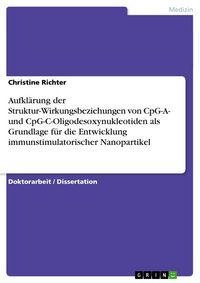 Produktbild: Aufkl&auml;rung der Struktur-Wirkungsbeziehungen von CpG-A- und CpG-C-Oligodesoxynukleotiden als Grundlage f&uuml;r die Entwicklung immunstimulatorischer Nanopa