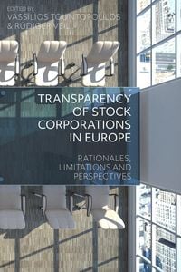 Produktbild: Transparency of Stock Corporations in Europe