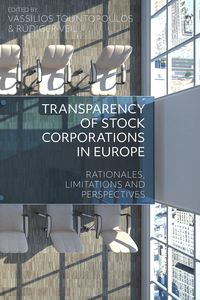 Produktbild: Transparency of Stock Corporations in Europe