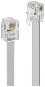 Produktbild: LINDY Telefon (analog) Anschlusskabel [1x RJ12-Stecker 6p6c - 1x RJ12-Stecker 6p6c] 20m Grau