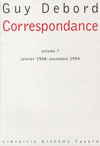 Produktbild: Correspondance, T.7 ; Janvier 1988 - Novembre 1994