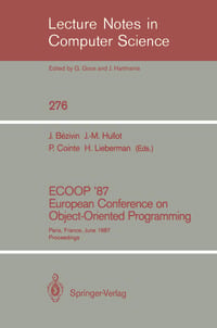 Produktbild: ECOOP '87. European Conference on Object-Oriented Programming