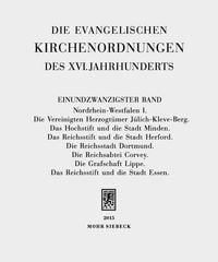 Produktbild: Die evangelischen Kirchenordnungen des XVI. Jahrhunderts