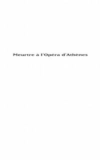 Produktbild: Meurtre a l'opera d'Athenes