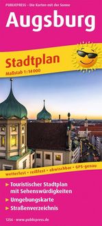 Produktbild: Publicpress Stadtplan Augsburg 1:14.000