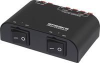 Produktbild: SpeaKa Professional 2 Port Lautsprecher-Umschalter Klemmanschluss Metallgeh&auml;use Schwarz