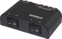Produktbild: SpeaKa Professional 2 Port Lautsprecher-Umschalter Klemmanschluss Metallgeh&auml;use Schwarz