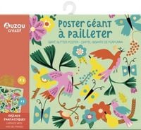 Produktbild: Oiseaux fantastiques : poster g&eacute;ant &agrave; pailleter